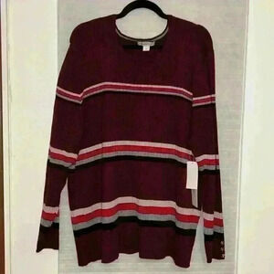 NWT 3X burgundy light sweater plus gorgeous for fall! LIZ Claiborne